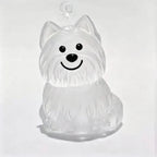 Transparent Dog Hair Storage Container Adorable Pet Keepsake Capsule Pendant With Key Ring for Pet Lovers DIY Memorial Keychain