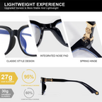 Classic Square Anti Blue Light Glasses for Men & Women