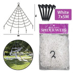 30/90/150cm Halloween Black Scary Giant Spider Huge Spider Web Halloween Decor Home Bar Haunted House Prop Holiday Outdoor Decor