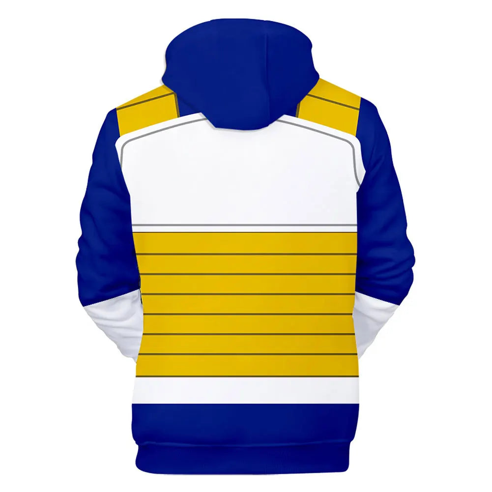 Adult Z Anime Fantasy Vegeta Cosplay Jumpsuit Hooded Hoodie Costume Men Uniform Outfits Halloween Carnival Party Suit