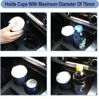 1/2Pcs Car Beverage Holder Adhesive Cup Storage Rack Car Cup Bottle Holder Multifunction Drink Rack Auto Accessories Black