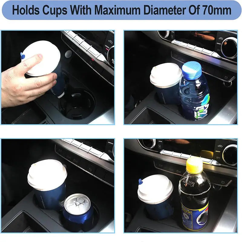 1/2Pcs Car Beverage Holder Adhesive Cup Storage Rack Car Cup Bottle Holder Multifunction Drink Rack Auto Accessories Black