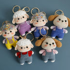 Cute Crochet Animal Doll Keychain Sheep Puppy Bag Charm
