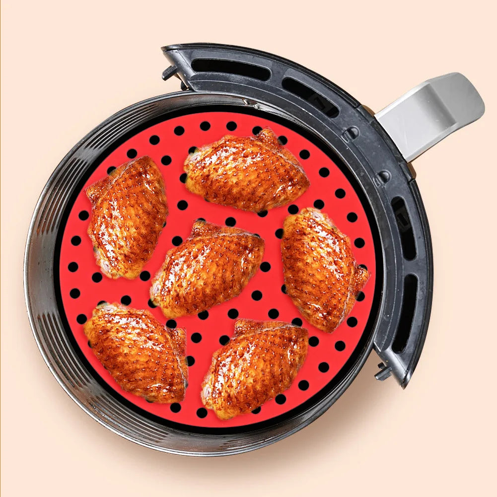 Reusable Air Fryer Silicone Mat – Non Stick Cooking & Baking Liner