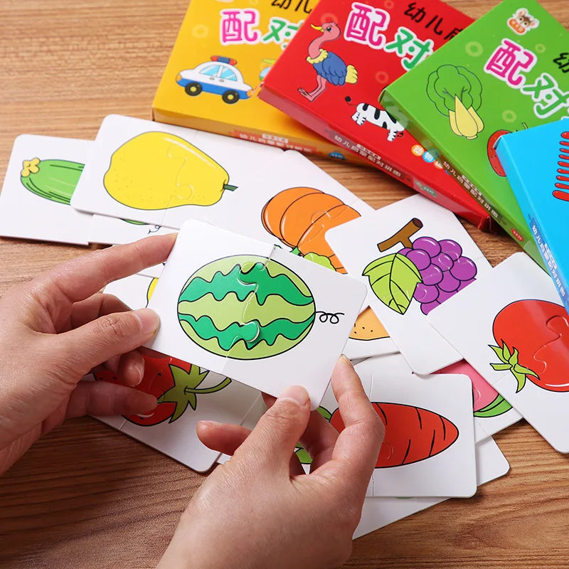 Toddler Matching Card Game 32PCS – Educational Puzzle Toy