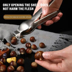 Stainless Steel Quick Chestnut Opener 2 in 1 Nut Cracker Tool