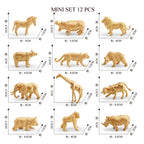Mini Farm & Wildlife Animal Figurine Set