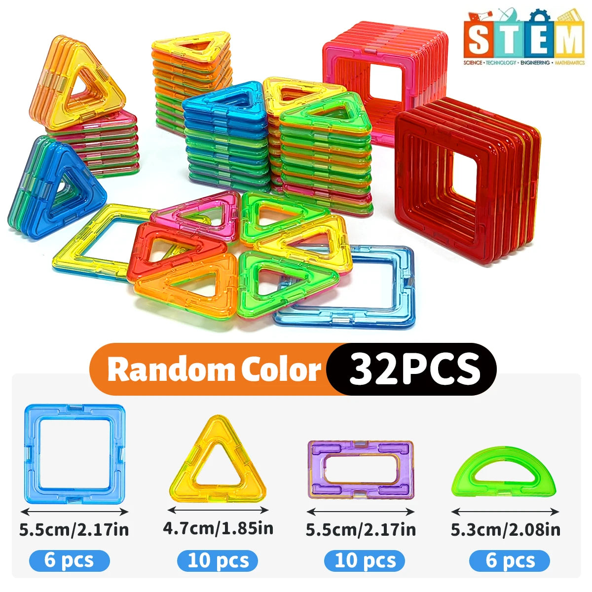 Magnetic Building Blocks Medium STEM Construction Toy for Kids