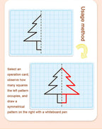 Kids Grid Symmetry Drawing Book – Fine Motor & Writing Training Toy