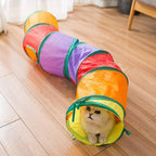 Foldable Interactive Cat Tunnel Toy for Indoor Play and Exercise