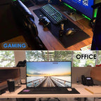 Gaming Large Mousepad Anti-slip Rubber Mouse Mat Computer Gamer Desk Mat Stitched Edge Large Gaming Mousepad for CS GO LOL Dota