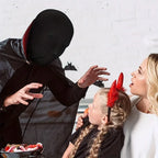 Halloween Cosplay Costumes Black Hood Spandex Full Mask Role Play Adult Ghost Festival Props Party Carnival Dress Up Accessories