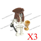 Halloween Scene Building Blocks Skeletons Ghosts Army King Assembled Charactesrs Figures DIY Accessories Bricks Toys Kids Gifts