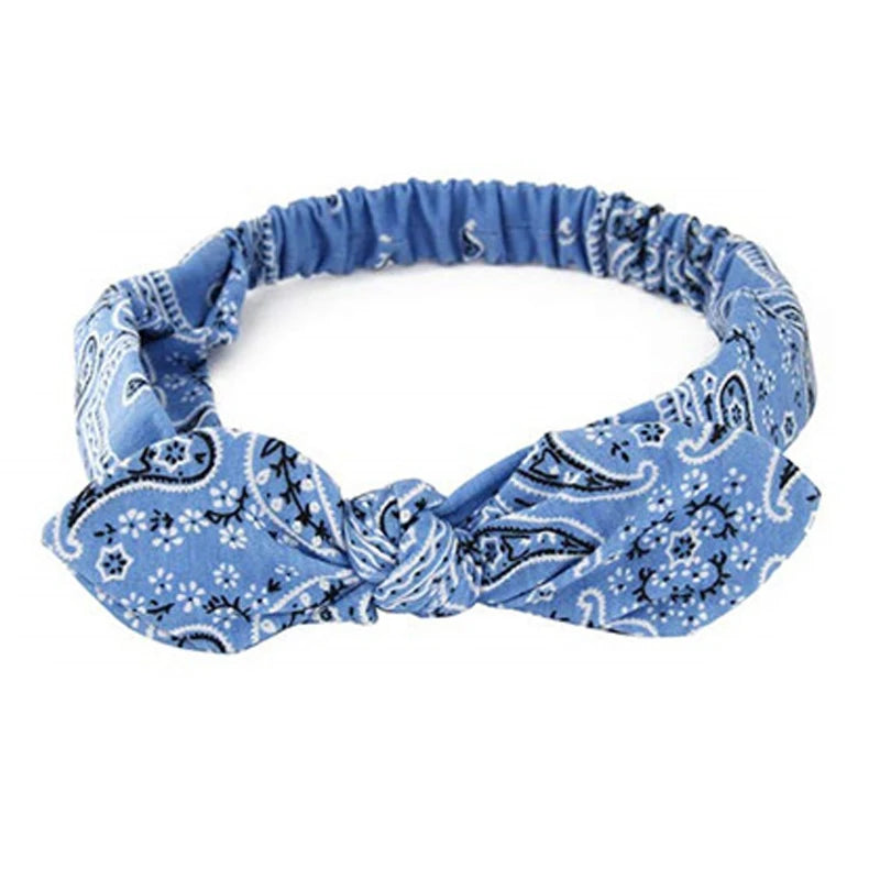 Boho Cross Knot Elastic Headband for Women