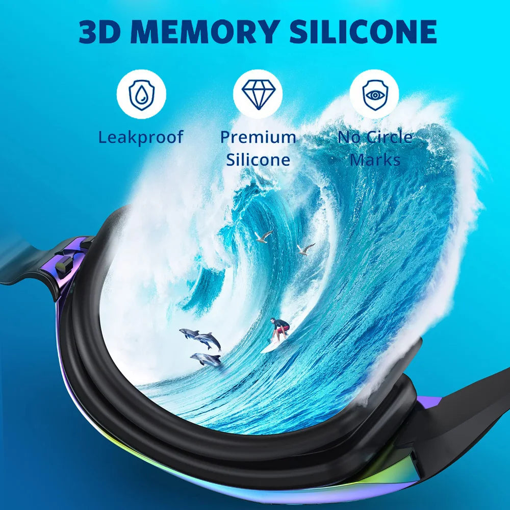 Professional Anti-Fog Waterproof Swimming Goggles with UV Protection