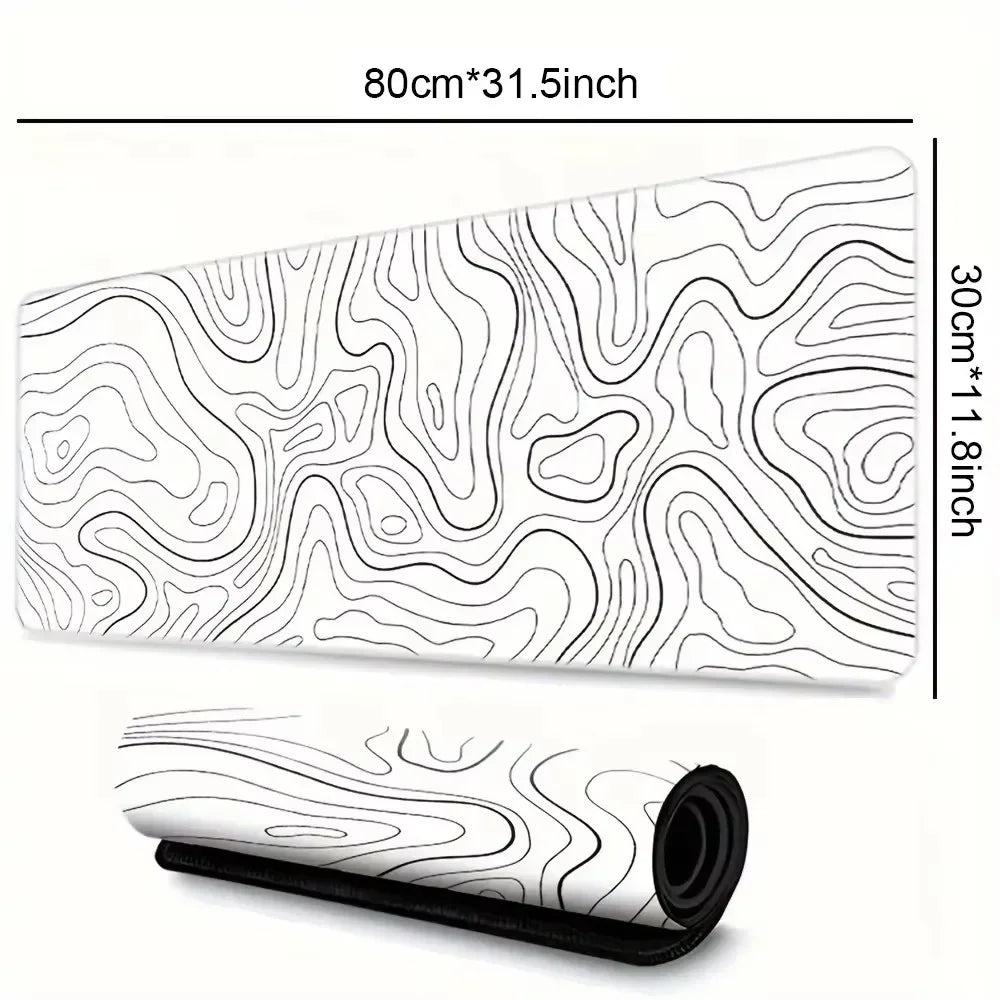 CIFBUY Extra Large Gaming Mouse Pad Stitched Border PC Keyboard Desk Mat Low Friction Non-Slip Rubber Base Home Office Laptop