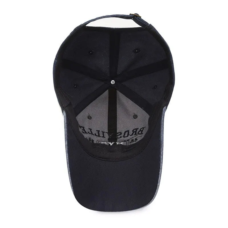 Washed Embroidered Baseball Cap with Curved Brim for Everyday Style