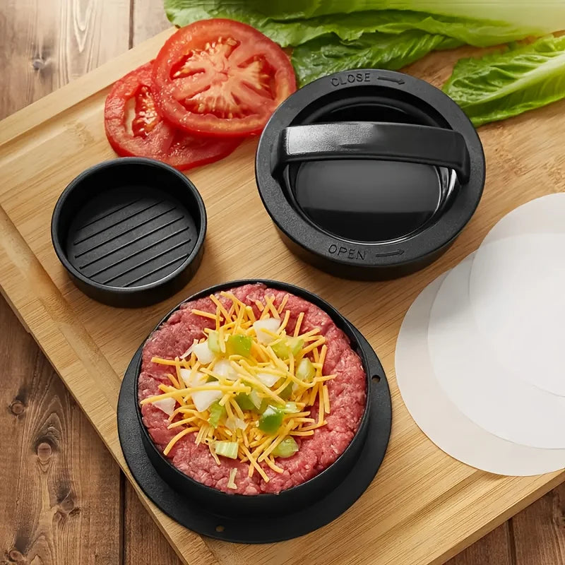 Non-Stick Hamburger Press Mold – Meat Patty Maker & Stuffed Pie Kitchen Tool