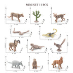 Mini Farm & Wildlife Animal Figurine Set