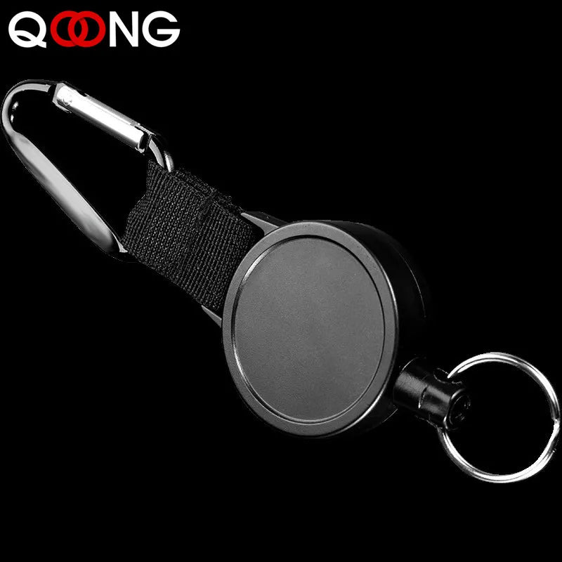 Stainless Steel Retractable Tactical Key Holder for Outdoor Use