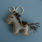 Funny Zebra Crochet Keychain Sheep Animal Bag Charm