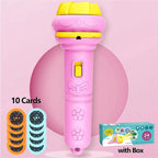 Kids Cartoon Projection Flashlight – Storytelling Projector Toy