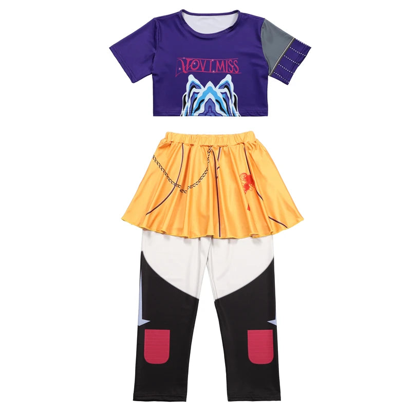 Rumi Girl Anime Cosplay Costume – Dance Performance Outfit