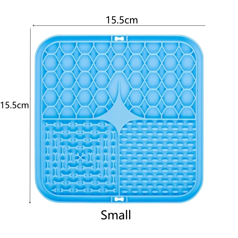 Pet Dog Cat Licking Pad Licking Pad Anti Choking Slow Food Utensils Slow Food Bowl Licking Plate Pet Cat Yogurt Meal Mat