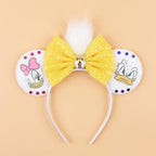 2026 Trip Mouse Ears Headband for Girls Women Sequin Castle 5"Bow Hairband Festival Party Cosplay DIY Hair Accessories