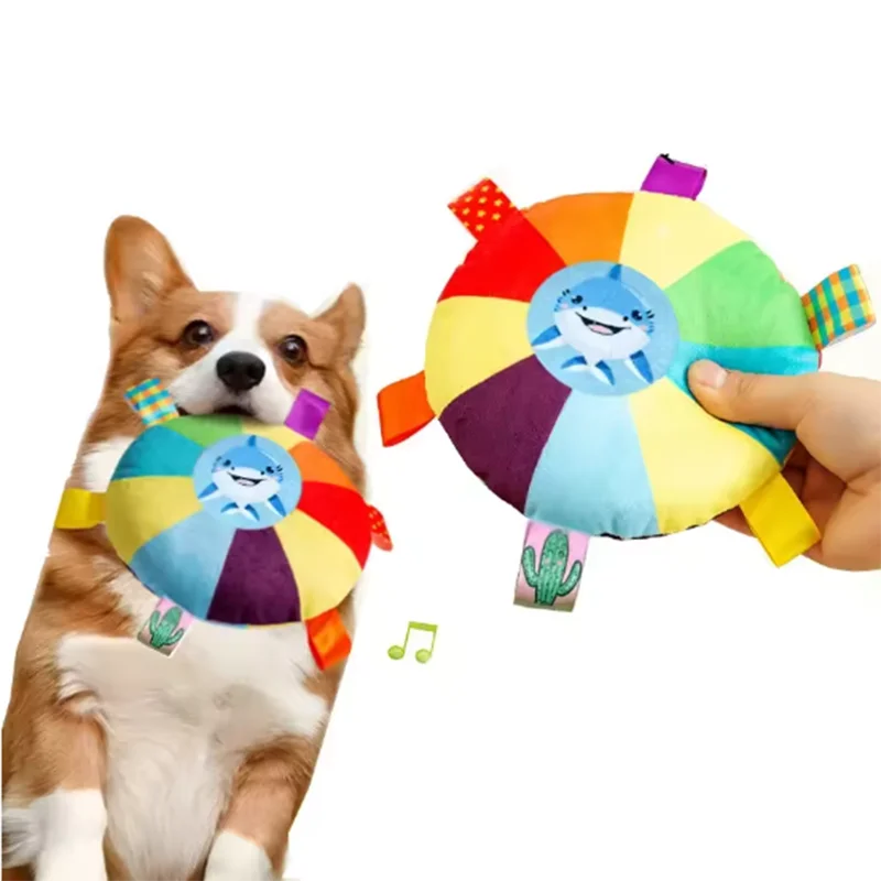 Hot Dog Plush Squeaky Dog Toy for Interactive Chewing and Play