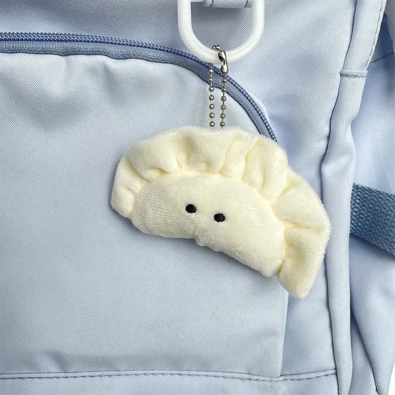 Soft Plush Dumpling Keychain Cute Food Bag Charm