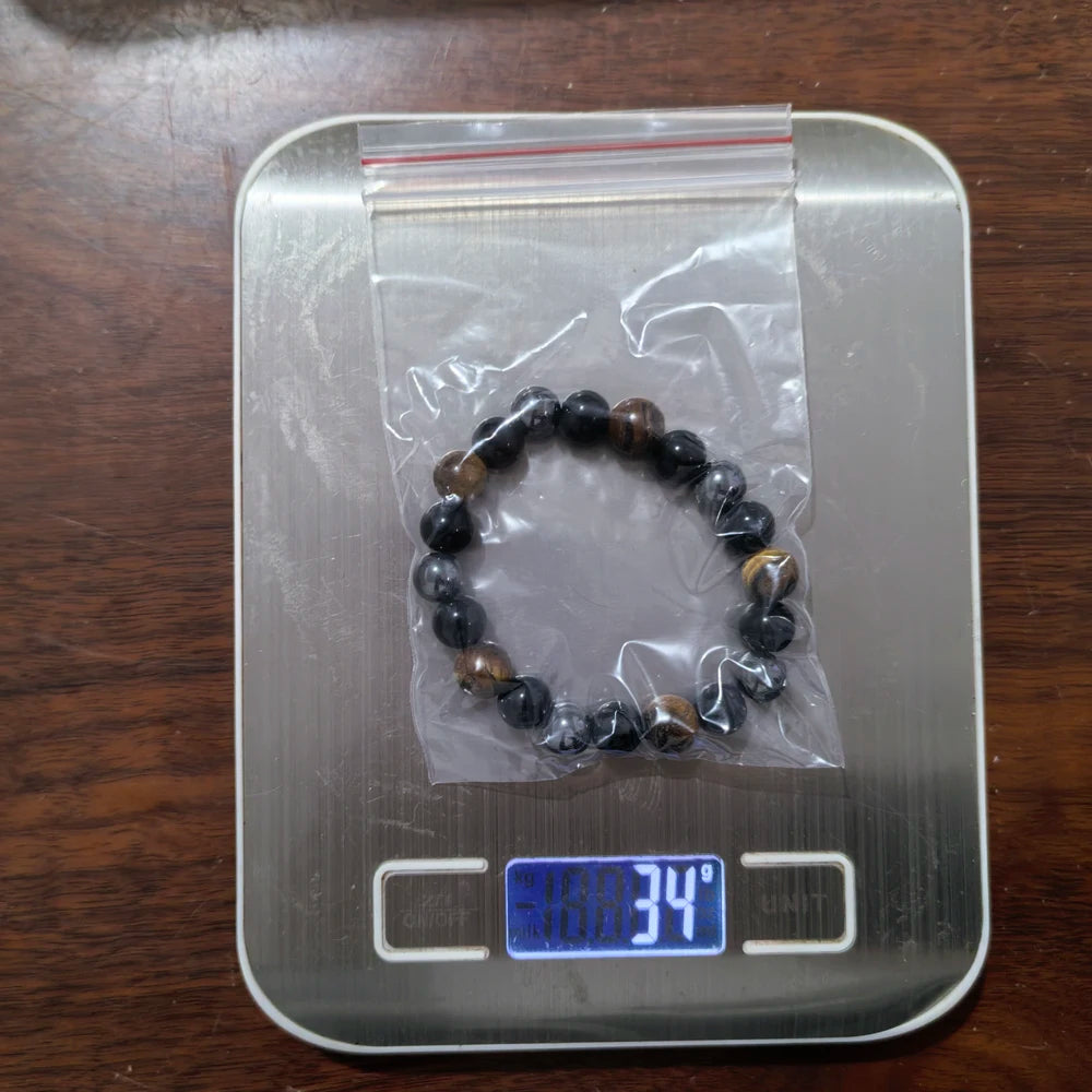 Natural Black Obsidian Hematite Tiger Eye Beads Bracelets Men for Magnetic Health Protection Women Soul Jewelry Pulsera Hombre