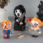 “Halloween themed  Halloween building blocks: Handmade death, clowns and horror scenes – creative holiday joy for children!”