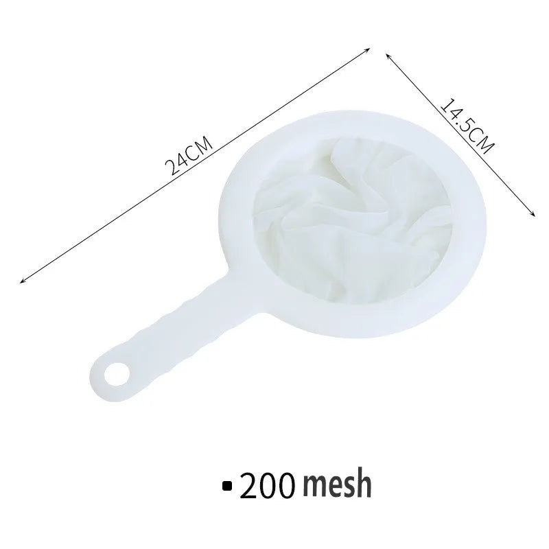 Ultra Fine Nylon Mesh Strainer Spoon for Coffee Tea and Juice Filter