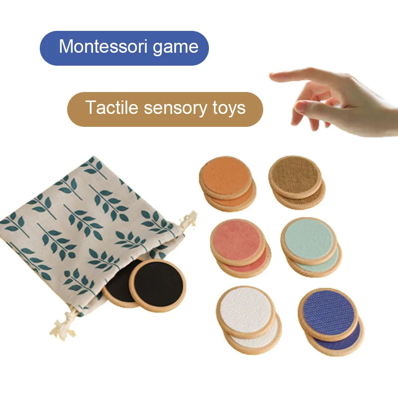 Montessori Tactile Board Matching Game Sensory Learning Toy for Kids
