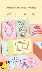 Kids Grid Symmetry Drawing Book – Fine Motor & Writing Training Toy