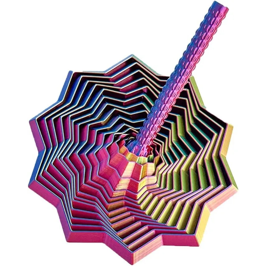 3D Printed Fidget Star Spinner – Sensory Stress Relief Toy