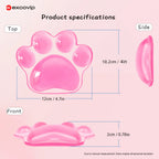 EXCO Ergonomic Silicone Mouse Wrist Rest Support Pad Cat Paw Hand Cushion Soft for Office Computer Laptop Gaming Pain Relief