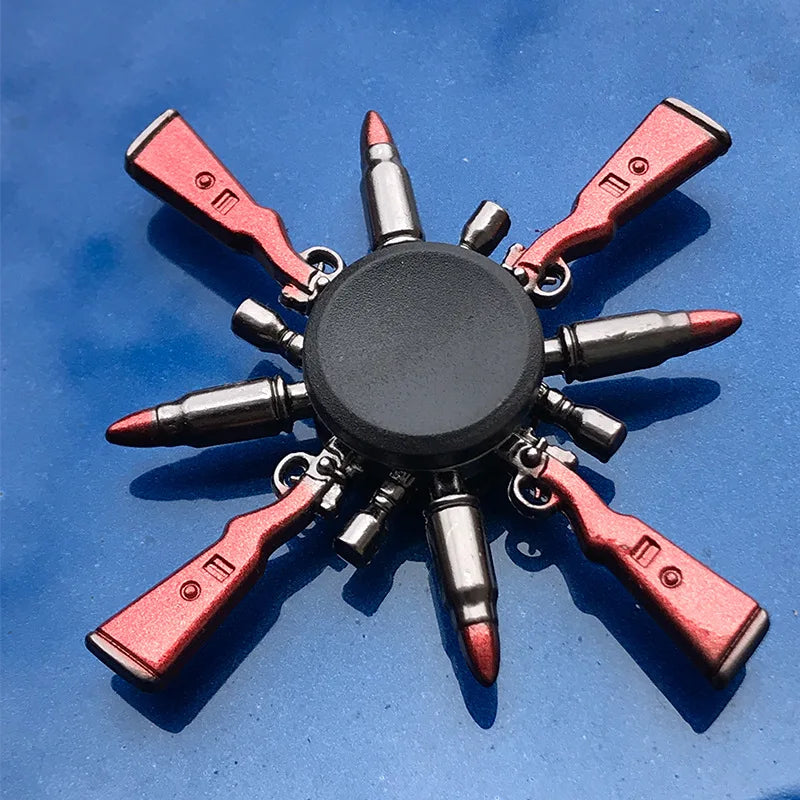 Colorful Zinc Alloy Fidget Spinner Smooth Bearing Hand Gyro Toy