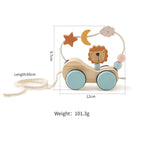 Wooden Montessori Train Learning Toy for Toddlers and Preschool Kids