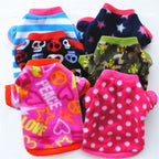 Warm Fleece Pet Dog Clothes Cute Skull Printed Pet Coat Puppy Dogs Shirt Jacket French Bulldog Pullover Camouflage Dog Clothing