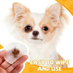 1Box 100Pcs Pet Eye Cleaning Wipes Fragrance Free Hypoallergenic Dog Cat Tear Stain Remover Gentle Soothing Ear Eye Care Wipes