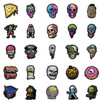 10/30/50pcs Cool Horror Joker Skull Stickers Decals Fridge Laptop Motorcycle Skateboard Phone Bike Waterproof Sticker Kids Toys