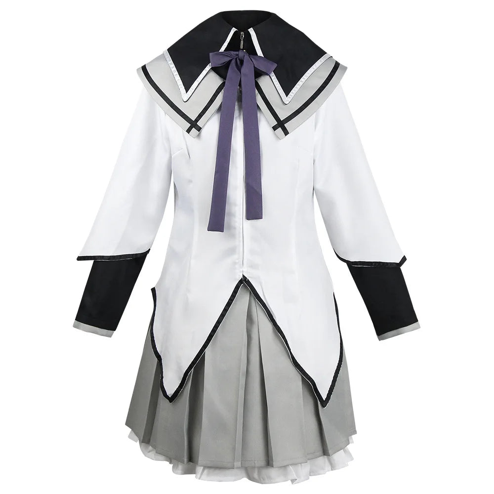 Akemi Homura Anime Cosplay Costume – Fighting Uniform Outfit