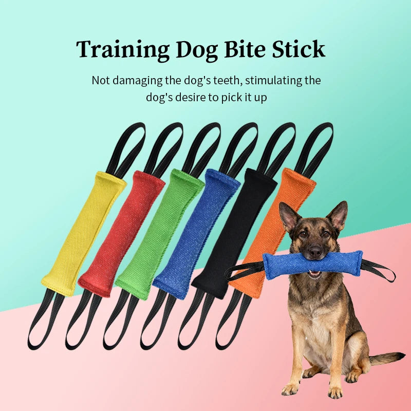 Jute Bite Pillow Dog Tug Toy for Interactive Training and Play