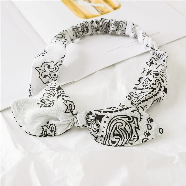 Boho Cross Knot Elastic Headband for Women