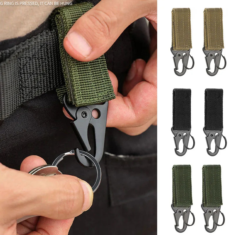 Tactical MOLLE Hanging Buckle Carabiner Clip for Outdoor Gear