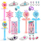 Magic Wand Girl Princess Flash Wand Glowing Sound Effect Fantasy Fairy Stick Cartoon Flash Wand Children's Toys Birthday Gift