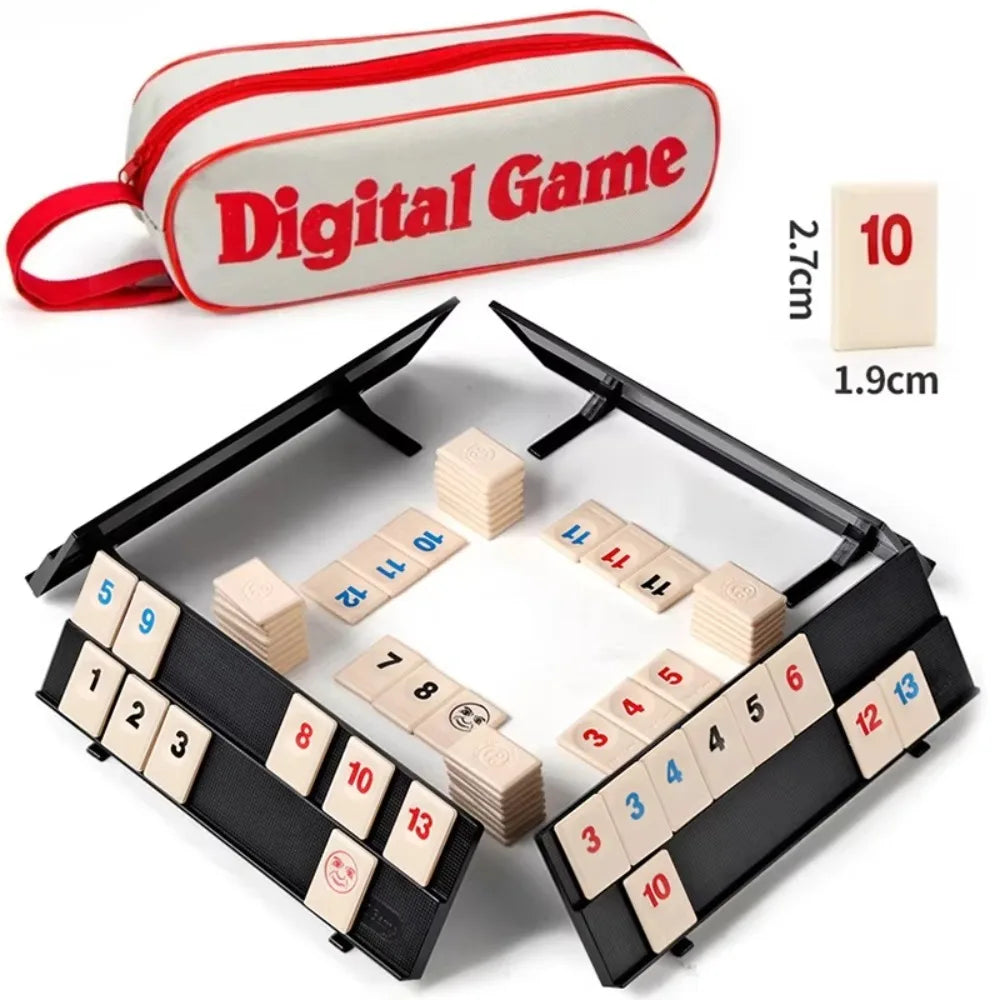 Standard Israeli Mahjong Digital Mahjong Cards Rummy Classic Table Game Leisure Gathering Multiplayer Board Games Travel Version