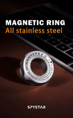 Magnetic Fidget Spinner Ring Stress Relief Toy for Adults & Teens